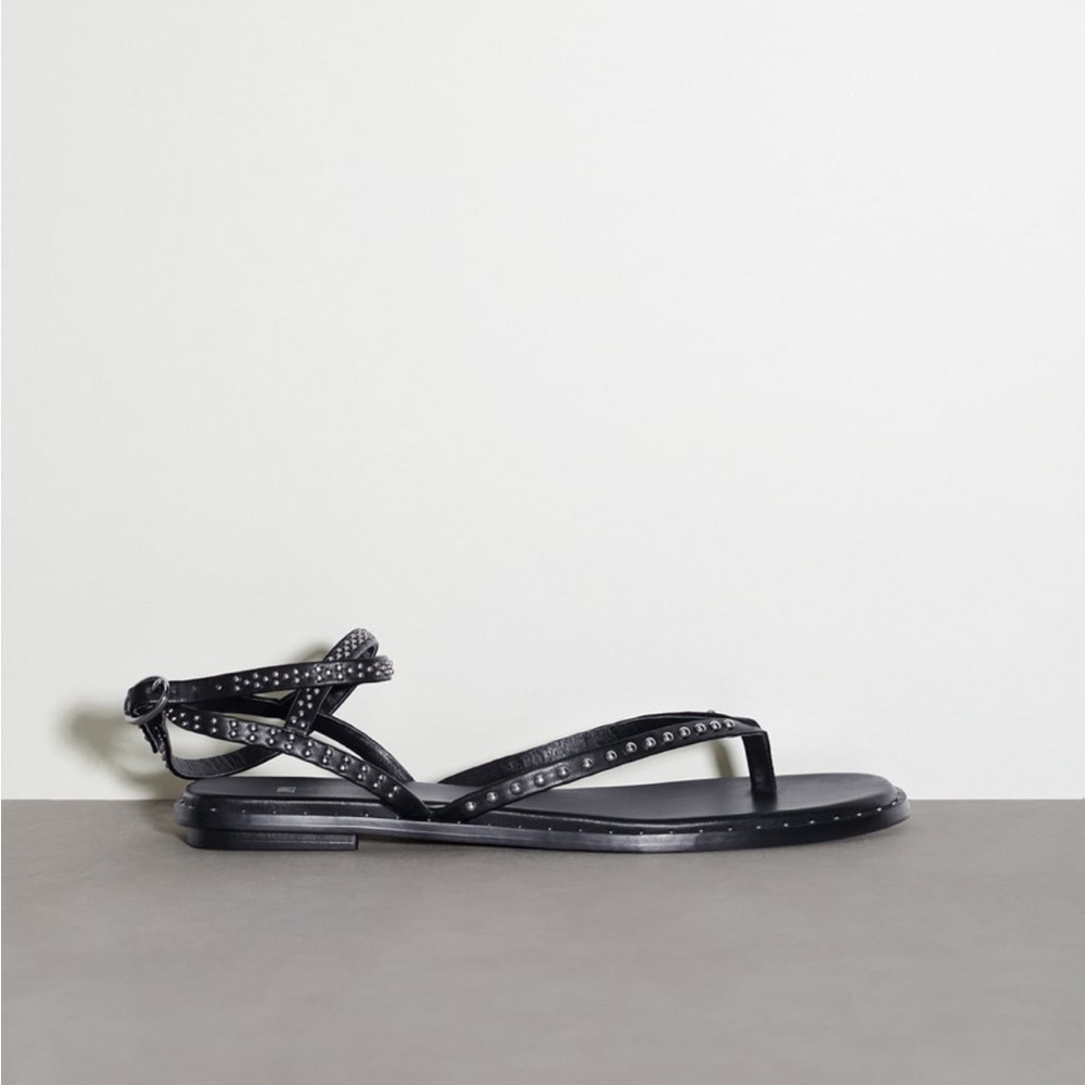 Studded flat sandals